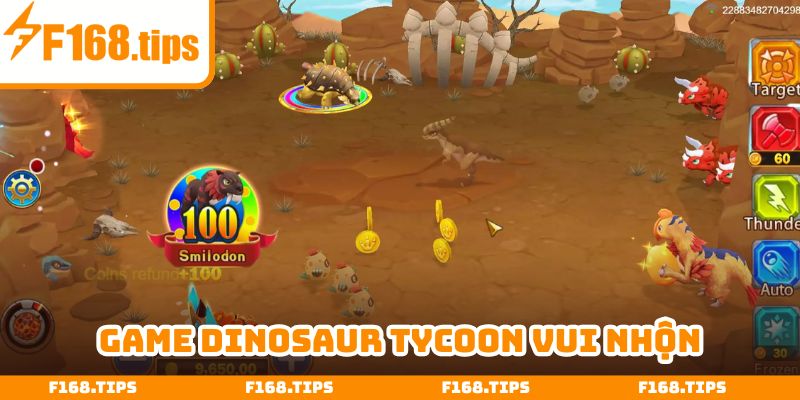 Giải trí với Dinosaur Tycoon, kiếm tiền thưởng không giới hạn